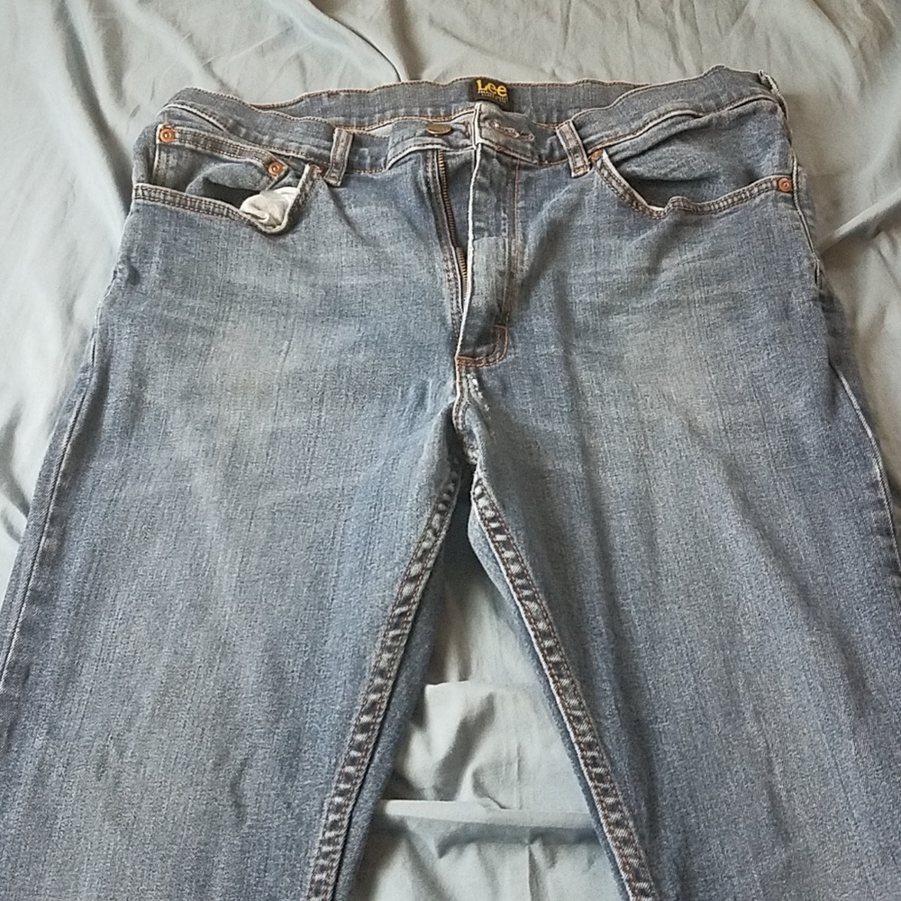 Lee premium fit classic blue jeans 36x32